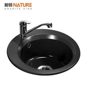 NATURE Topmount Composite Quartz White Kitchen Sink Color Composite Granite Quartz Sink DAN450