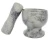 Import Nature White Marble Mortar and Pestle for Herb and Spice from China