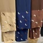 New 2024 Middle East Dubai fashionable Muslim hot selling patchwork embroidered headscarf factory direct sale