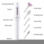 New 5 In 1 Mini Electric Nail Drill Machine Professional Nail Drill Bit Pedicure E-File Nail Drill Bit Set