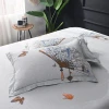 New arrival custom printed comfortable 100% cotton 3d tulip bed sheet bed cover set winter bedding set