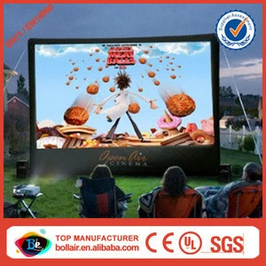 New concept air sealed professional inflatable rear projection screen