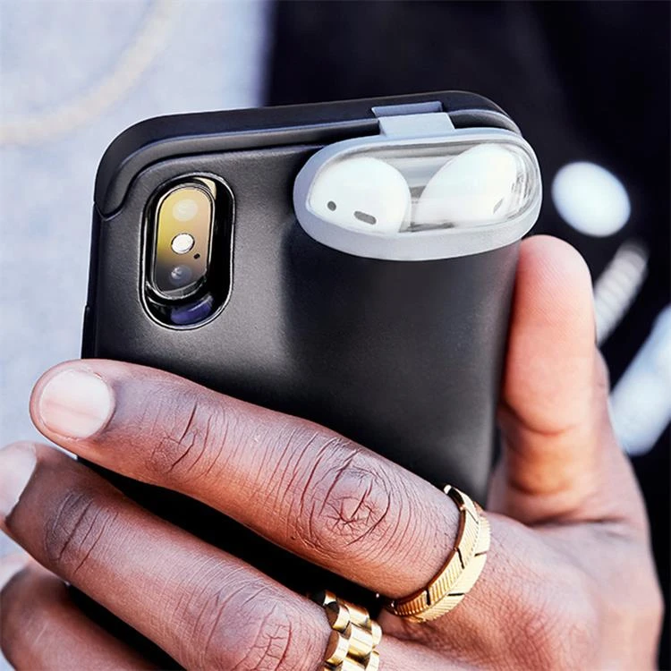New Design 2 in 1 Phone Case with Earphone Case for iPhone 11 and for Airpods, for iPhone 11 Pro Max Case with Earphone Holder