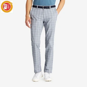 New Design Casual plaid chino Pants For Men 2018 Wholesale Men&#039;s Cotton Trousers chino pants