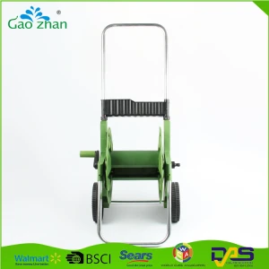 New design detachable garden hose reel cart with double wheel