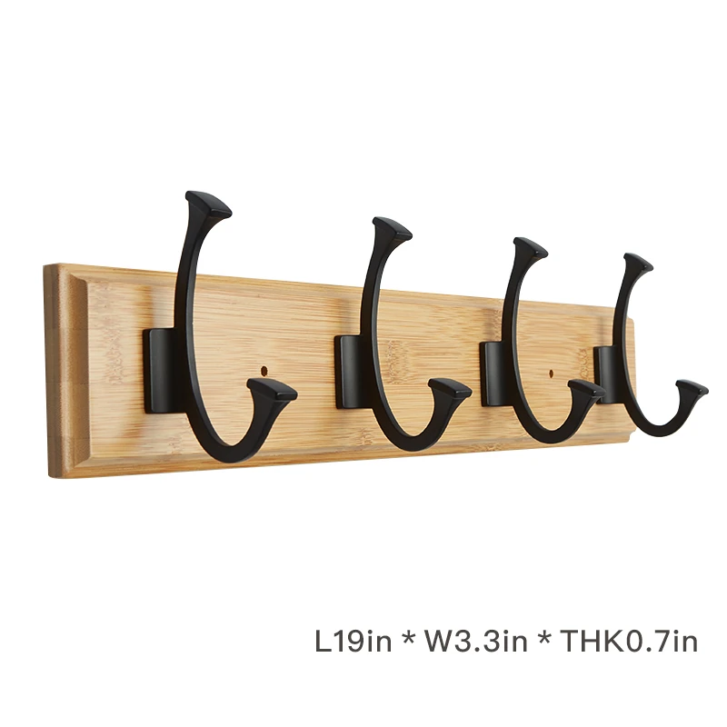 New Design Home Decoration Hangers Living Room Wall Rack 4 Hooks And Hanger For Clothes
