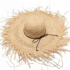 New Design Wholesale Straw Hat For Famer Costume Girl Fancy Dress Hat Hand-made