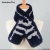 Import New Fashion Style Thick Knitted Real Rex Rabbit Fur Scarf Autumn Winter Warm Muffler Womens Shawls from China