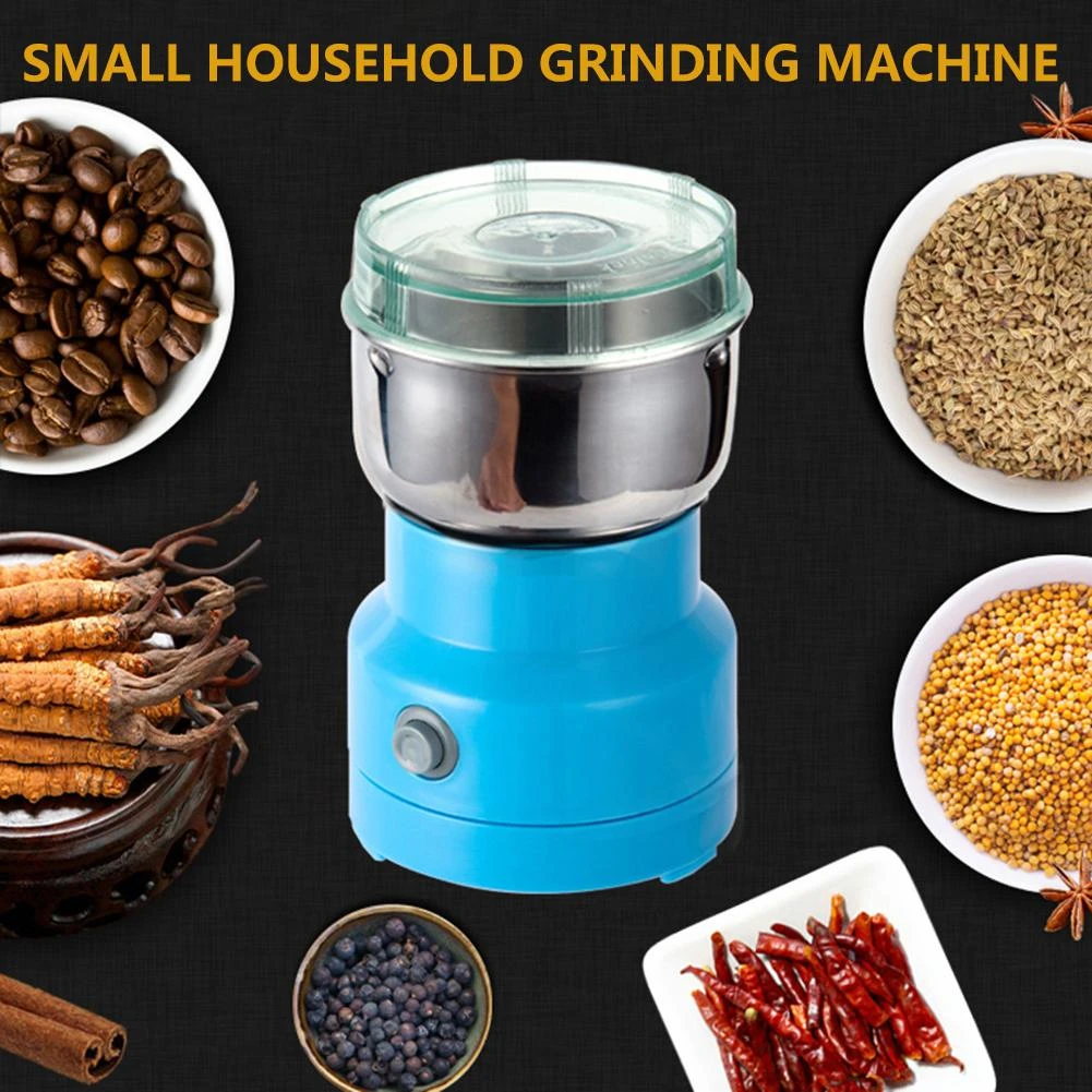 New Multi-functional EU Plug Coffee Grinder Stainless Electric Herbs/Spices/Nuts/Grains/Coffee Bean Grinding 220V 50Hz