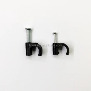 New Nylon material good quality  black color Enhanced stronger 8mm plastic nail hook cable clips