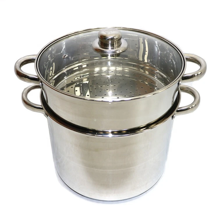 new style 2 layer Stainless Steel Steamers Food Steamer stainless steel Dumpling Steamer Pasta Cooking Pot