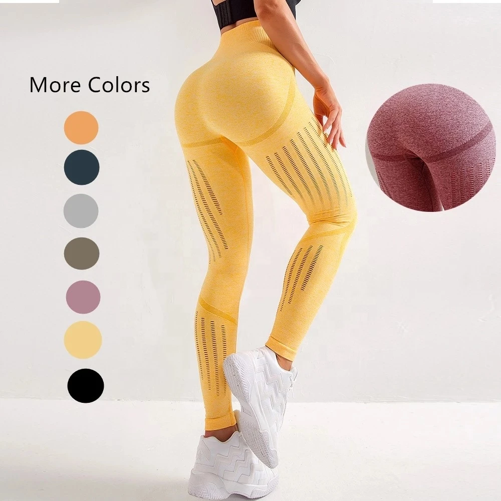 New Wholesale Fitness Gym Clothing Custom Logo High Quality Women Seamless Yoga Leggings