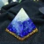 Import New wholesale original crystal resin crafts ornaments Natural lapis lazuli crystal energy orgonite pyramid chakra pyramid from China