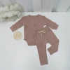 Newborn Comfortable Boys Girls Tops Pants Sleepwear Cotton Suit Outfit Baby Clothing Sets