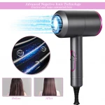 Newest Portable Hot and wind Hair Blow Dryer Negative ion High Speed Intelligent Electric Hair Dryer