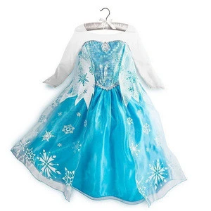 nice new style Gambar Frozen Beautiful Plus size dance and elsa dress for kids wholesale QKC-8403
