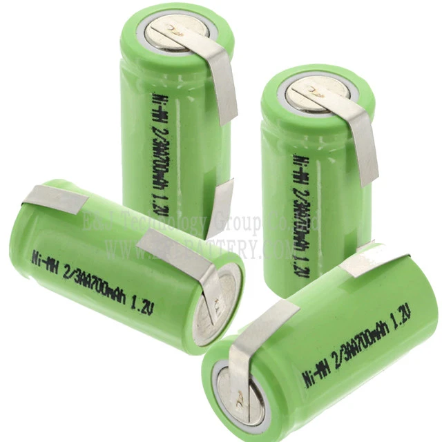 Nimh battery 1.2v with solder tab nimh battery 1.2v 700mah for medical equipment