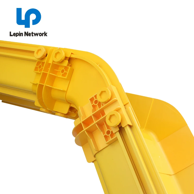ningbo lepin factory cheap sell 600mm 200mm pvc abs yellow plastic cable tray and trunking tube prices fiber optic cable raceway