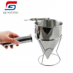 Octopus Balls Tools with Rack Cupcakes Baking Honey Dispenser Stainless Steel Funnel Kitchen Utensils