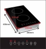 ODM Manufacturer  vertical Double Induction Cooker  2 burner  built-in cooktops glass panel with CE