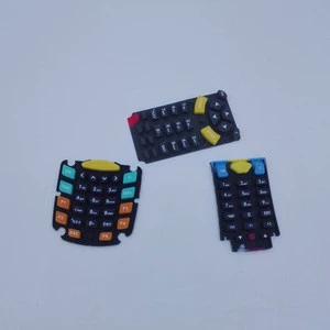OEM factory customized kinds of silicone keypads silkscreen buttons several color silicone keyboard phone button POS keypad