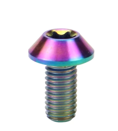 OEM M5*25mm Titanium alloy dazzling color Hexalobular Socket Pan Head Screws