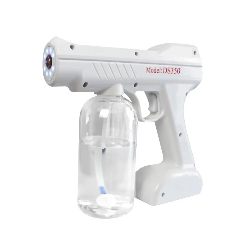 OEM ODM 1200W 800ml Anion Electrostatic Disinfection Fog Gun Blu-ray Home Spray Atomizer Fogger Gun