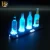 OEM ODM Adapter Black Acrylic Tabletop 4 bottles display RGB led Liquor Bottle Display for Bar