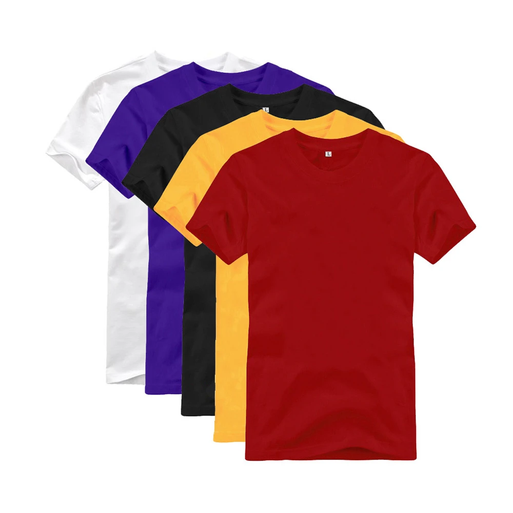 OEM wholesale plain 100% cotton t-shirts plus size unisex t shirt custom printing with logo sublimation blank mens t-shirt