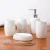 Import OEM/ODMHot Products Wholesale Classic White Ceramic Bathroom Set Five-piece Bathroom Set 5pcs Bathroom Accessory Set from China