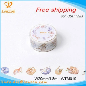 Office home product diy cat washi tape frames thick adhesive paper tape