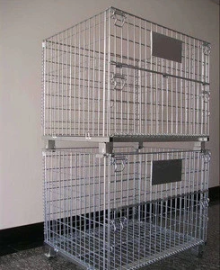 OME Wire mesh transportation stock warehouse equipment with storage box cage