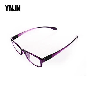 One dollar hot sale purple CE wholesale japanese leather frame reading glasses