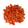 orange red garden decorative irregular glass beads