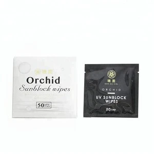 Orchid whitening spf 50 sunscreen cream wipes