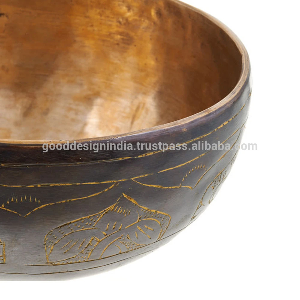 Original Brass Tibetan Singing Bowl Wholesale Indian of Bronze 7 Metal Alloy Singing Bowl High Quality Singing Bowl Range