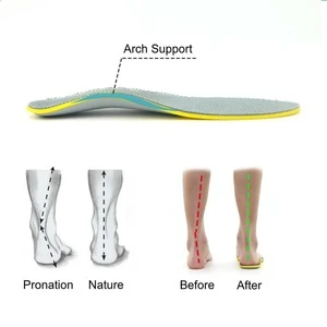 Orthopedic shoes  insoles with arch support for foot care