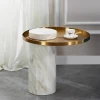 Other commercial furniture stainless steel side table round luxury side table golden side table