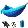 Outdoor Camping Parachute Beach Double Nylon Hammock With Tree Straps