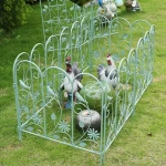 Outdoor Garden Decorative Fence Panel Metal Screen Fencing For Patio Landscape Border Wrought Iron Fence