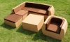 Outdoor garden rattan / wicker sofas (NT8015)