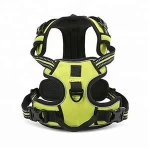 Outdoor Reflective 2 Leash Attachments Adjustable Dog Harness