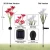 Import Outdoor Solar Garden Stake Lights,3 Pack Solar Powered Lights with 12 lily Flower, Multi-Color Changing LED  Landscape Light from China