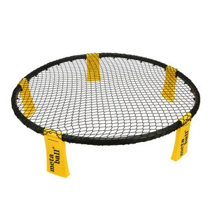 Outdoor Toy Bouncing Volleyball Spike Yard Game Set Includes Upgraded Round Net, Unique Frame, Sturdy Legs
