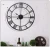 Import Oversize skeleton roman numerals retro European Style Iron Vintage Wall Clock from China