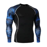 pakistani manufacturer long sleeve custom sublimated rash guard bjj rash guard mma training competition rash guard