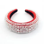 Pearl Headdress Baroque Hair Band Luxury Baroque Rhinestone Headband Wedding Headwear Women Bridal Hair Accessories Headband