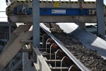 Permanent dry overband conveyor cross belt magnetic separator