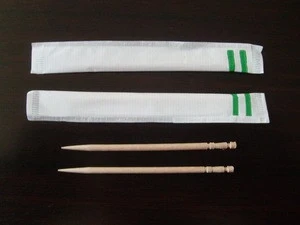 Personalized disposable carved individual packing birch wooden toothpick