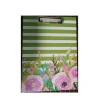 Personalized Monogram Flowers And Stripes Nurse Clipboard